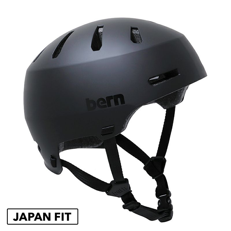 bern MACON 2.0 JAPAN FIT MATTE BLACK LARGE バーンヘルメット