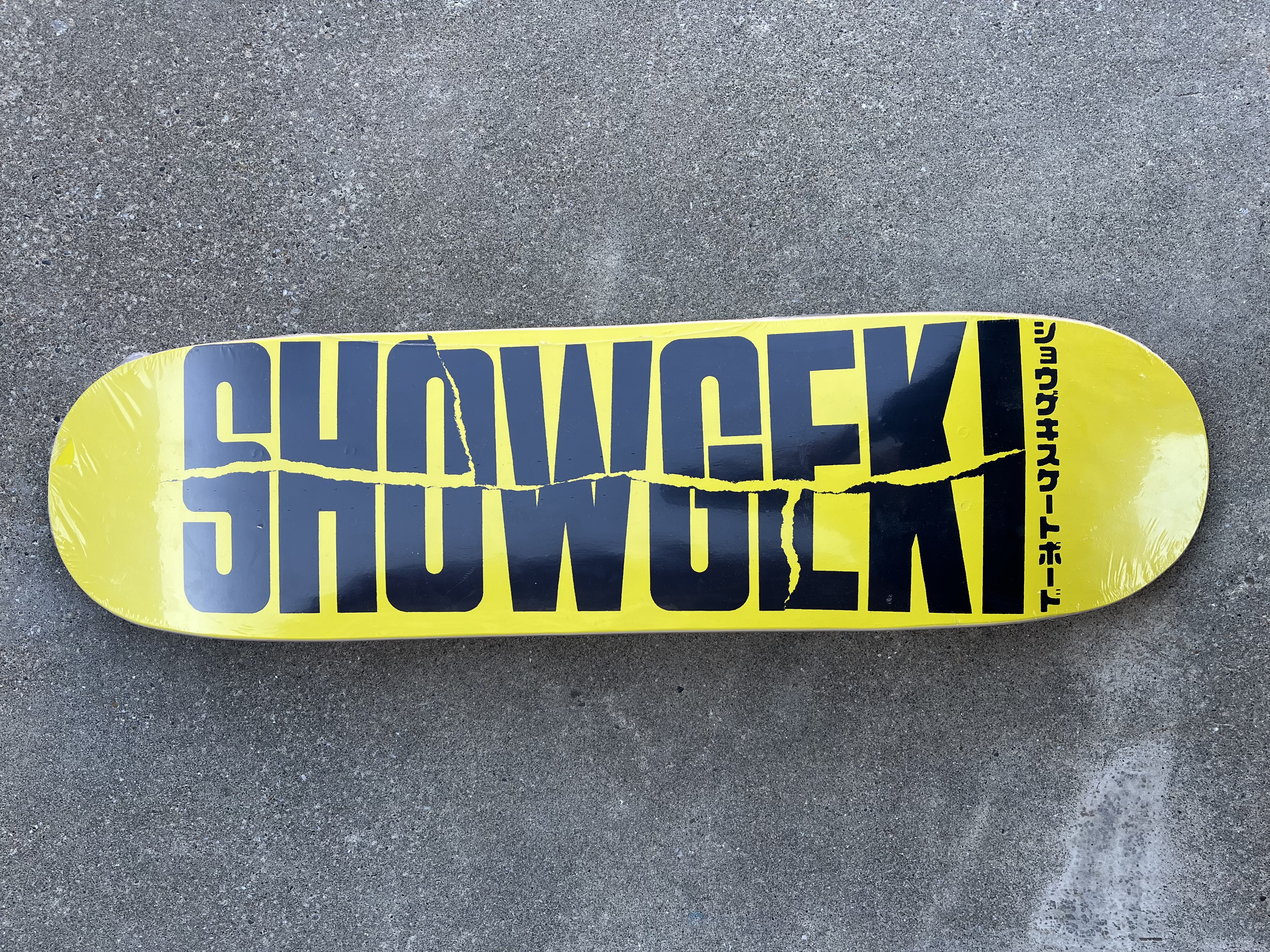 SHOWGEKI SKATEBOARDS DISTORTED 7.125インチ ショウゲキ スケートボードデッキ  キッズサイズ【デッキテープサービス】【送料無料】 / free-session